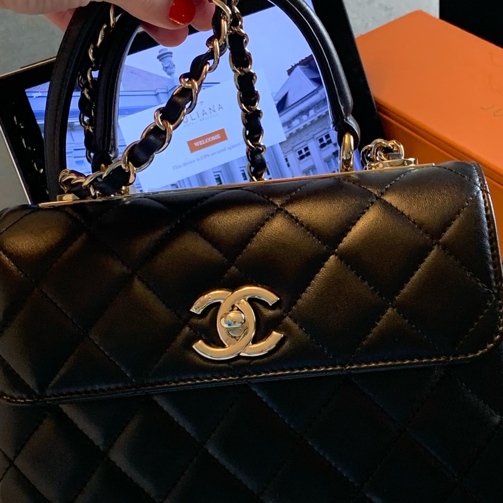 Authentic brand new Chanel Black Quilted Leather Handbag, limited edition